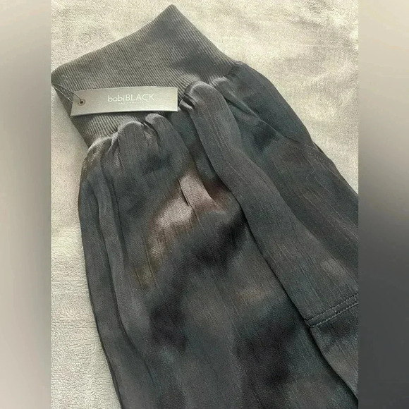 REVOLVE bobi BLACK Sleek Textured Pants in Black, size L, BNWT - Picture 6 of 13